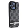 Original Case DKNY keménytok Bőr Kockás Mono Minta és Nyomtatott Csíkok DKHCP15XPCPTSSK iPhone 15 Pro Max fekete tok thumbnail