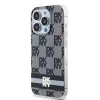 Original Case DKNY keménytok IML Checkered Mono Pattern & Printed Stripes MagSafe DKHMP14XHCPTSK iPhone 14 Pro Max fekete tok - 6