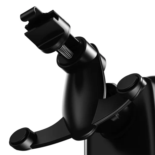 Baseus Rock Solid autós telefontartó elektromos zárhatósággal és vezeték nélküli Qi töltéssel ezüst (WXHW01-0S) - 6