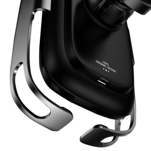 Baseus Rock Solid autós telefontartó elektromos zárhatósággal és vezeték nélküli Qi töltéssel ezüst (WXHW01-0S) - 5