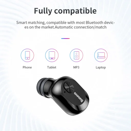 Baseus Encok A03 bluetooth headset fekete - 5