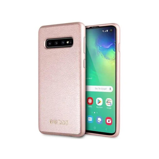 Guess Iridescent szilikon tok Samsung S10 rózsa arany - 1