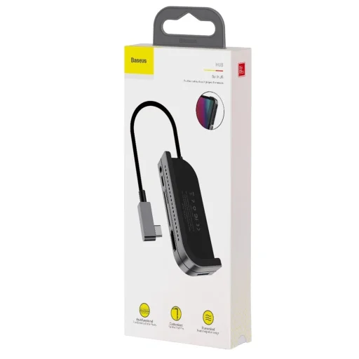 Baseus USB HUB Type-C - HDMI/TF - SD kártyaolvasó/ USB Type-C PD/ 3.5 mm szürke (CAHUB-WJ0G) - 20