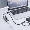 Baseus Enjoy Type-C USB elosztó HUB 4x USB 3.0/ HDMI HD szürke thumbnail
