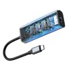 Baseus Enjoy Type-C USB elosztó HUB 4x USB 3.0/ HDMI HD szürke thumbnail