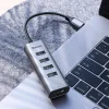 Baseus Enjoy Type-C USB elosztó HUB 4x USB 3.0/ HDMI HD szürke thumbnail