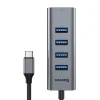 Baseus Enjoy Type-C USB elosztó HUB 4x USB 3.0/ HDMI HD szürke thumbnail