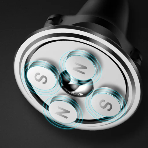 Baseus szellőzőre erősíthető mágneses autós telefontartó kábel elvezetéssel fekete (SUGX-A01) - 5