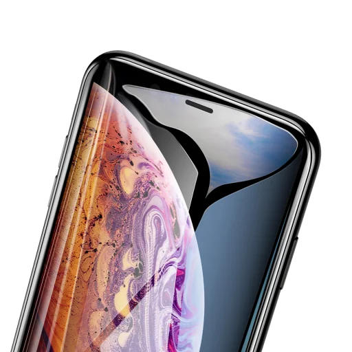 iPhone 11 Pro Max 6.5/ iPhone Xs Max Baseus 3D kijelzővédő üvegfólia fekete - 3