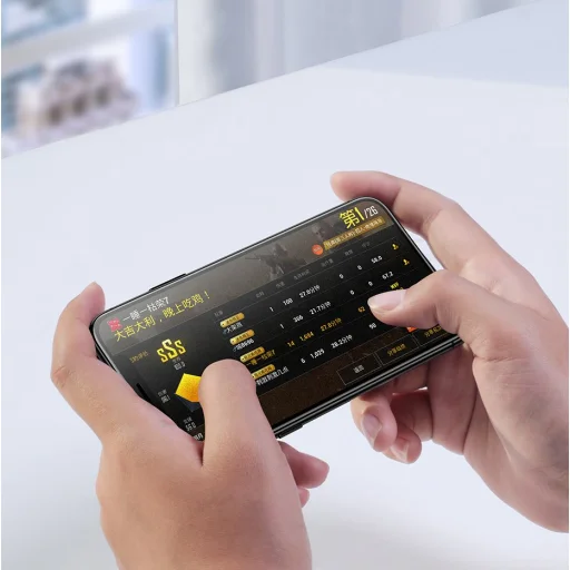 iPhone XS Max Baseus Rigid-edge 3D Matt kijelzővédő üvegfólia megerősített kerettel fekete - 6