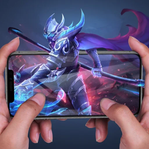 iPhone XS Max Baseus Rigid-edge 3D Matt kijelzővédő üvegfólia megerősített kerettel fekete - 4