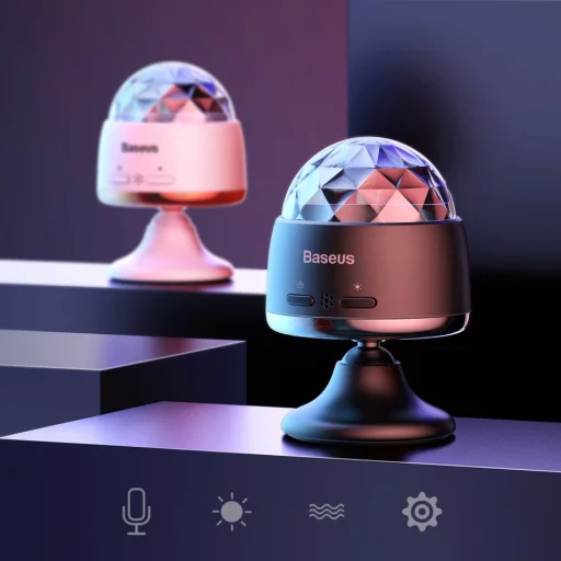 Baseus Crystal Magic Ball autós világító gömb fekete (ACMQD-01) - 8