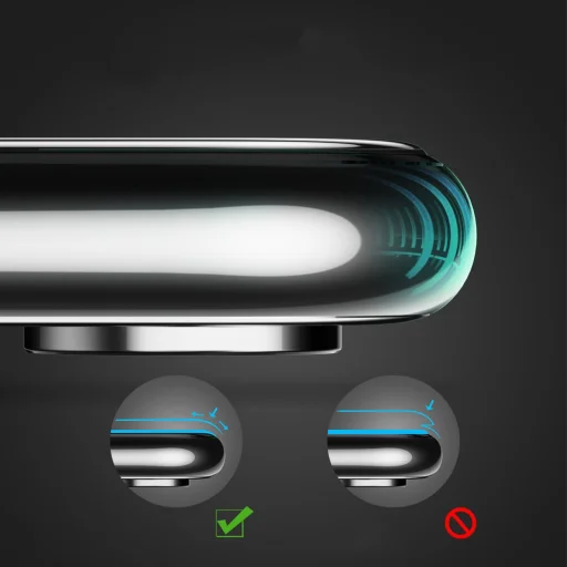 iPhone 11 Pro Max / Xs Max Baseus 3D kijelzővédő 9H Anti-Blue Light üvegfólia PET kerettel fekete - 14