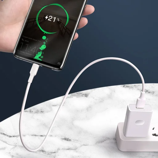 Baseus USB/ USB Type-C QC3.0 5A 1m fehér - 11