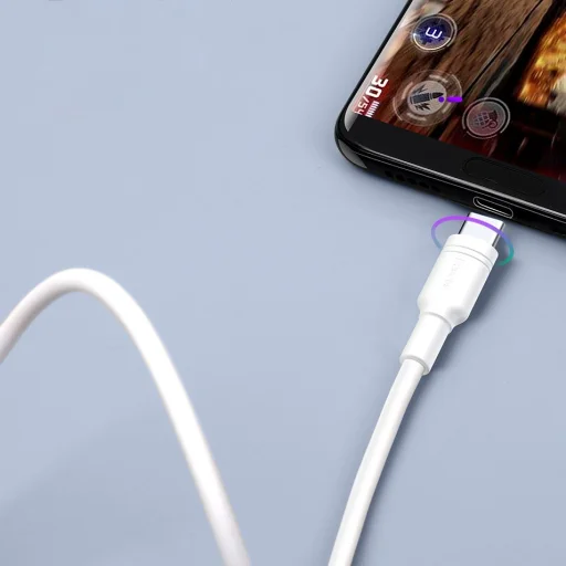 Baseus USB/ USB Type-C QC3.0 5A 1m fehér - 13