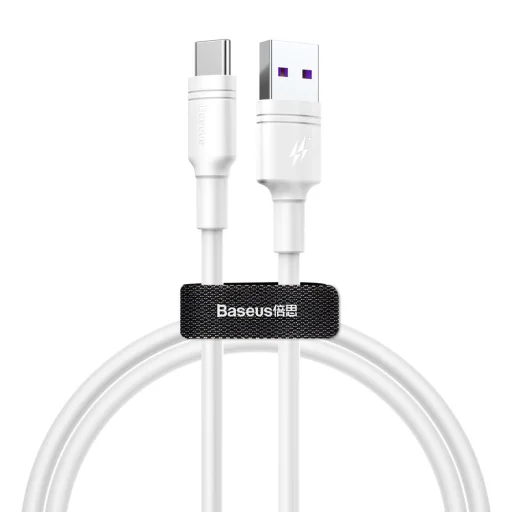 Baseus USB/ USB Type-C QC3.0 5A 1m fehér - 1