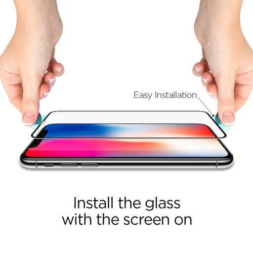 iPhone 11 Pro MAX/ XS MAX Spigen Glas.TR Slim čierny - 5