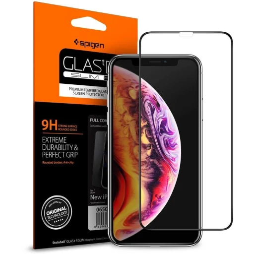 iPhone 11 Pro MAX/ XS MAX Spigen Glas.TR Slim čierny - 1