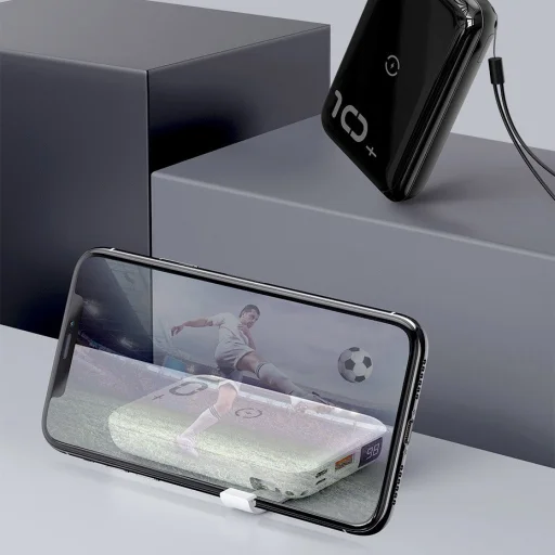 Baseus Mini S powerbank 10000mAh 18W Qi vezeték nélküli töltéssel 10W fehér (PPXFF10W-02) - 12