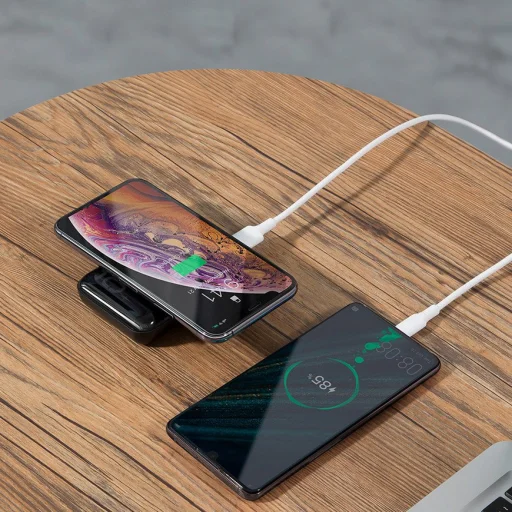 Baseus Mini S powerbank 10000mAh 18W Qi vezeték nélküli töltéssel 10W fehér (PPXFF10W-02) - 17