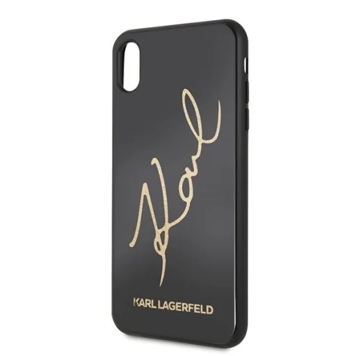 Karl Lagerfeld Signature tok iPhone XS MAX flitteres fekete (KLHCI65DLKSBK) - 3