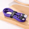 Baseus Purple Gold Red USB/ USB Type-C nylon harisnyázott kábel 40W gyorstöltési teljesítménnyel QC3.0 2m lila (CATZH-B05) thumbnail