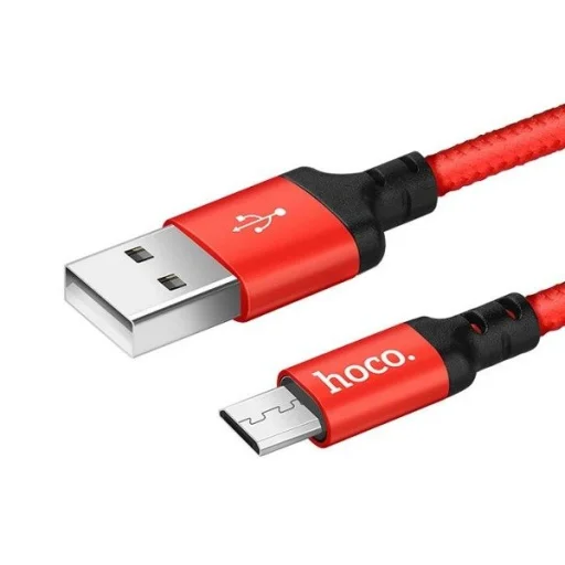 Hoco Micro USB X14 speed  2m  kábel piros/fekete - 4