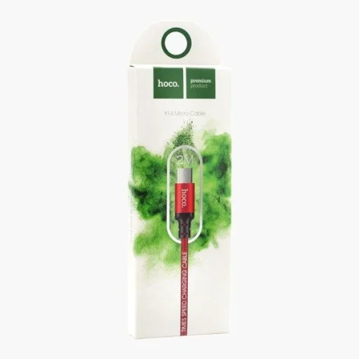 Hoco Micro USB X14 speed  2m  kábel piros/fekete - 5
