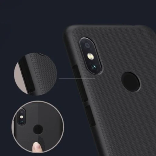 Nillkin Super Frosted Shield tok Xiaomi Mi 9 + telefontámaszték fekete - 5