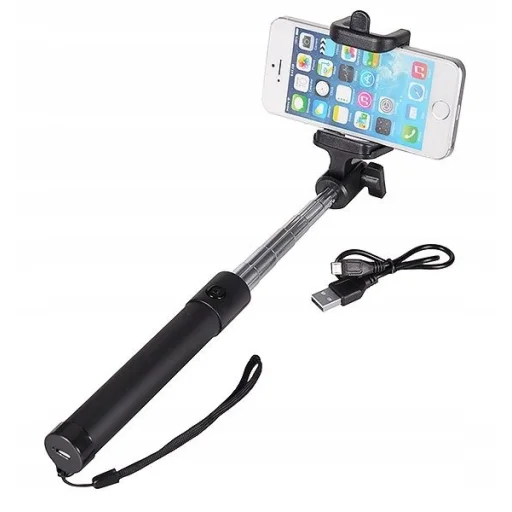 Vezeték nélküli bluetooth selfie bot fekete - 1