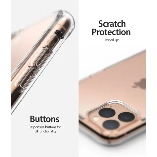 Ringke Fusion iPhone 11 Pro tok Crystal áttetsző kivitelben - 4