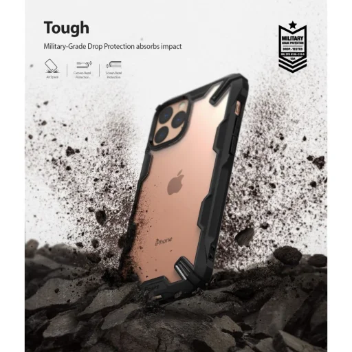 Ringke Fusion X iPhone 11 Pro Black tok, fekete színben ütésálló - 5