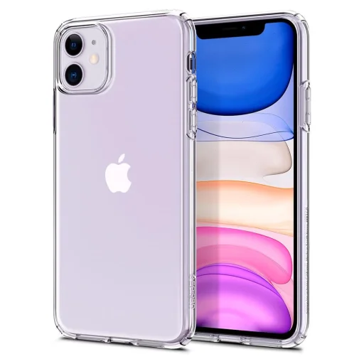 iPhone 11 Spigen Liquid Crystal flexibilis TPU gél tok áttetsző - 10