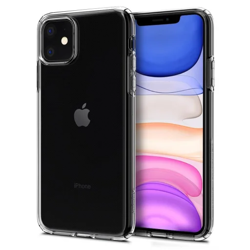 iPhone 11 Spigen Liquid Crystal flexibilis TPU gél tok áttetsző - 2