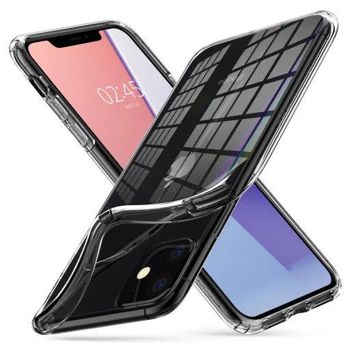 iPhone 11 Spigen Liquid Crystal flexibilis TPU gél tok áttetsző - 3