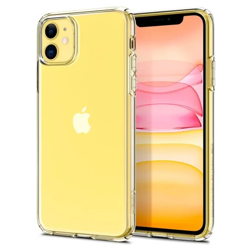 iPhone 11 Spigen Liquid Crystal flexibilis TPU gél tok áttetsző - 1