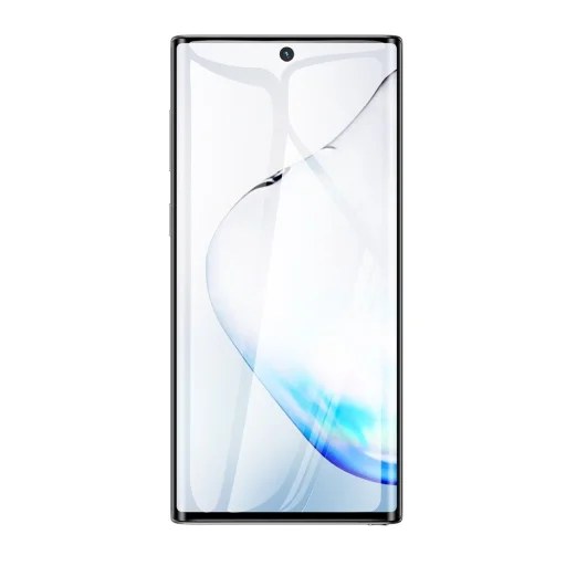 Samsung Note 10 Baseus 0.15 mm anti-explosion ívelt PET kijelzővédő puha fólia fekete - 8