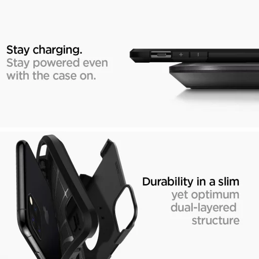 Spigen Tough Armor tok kihajtható támasszal iPhone 11 Pro Max fekete - 4