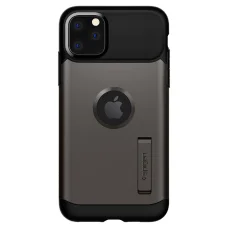 Spigen Slim armor tok iPhone 11 Pro Max Gunmetal színben