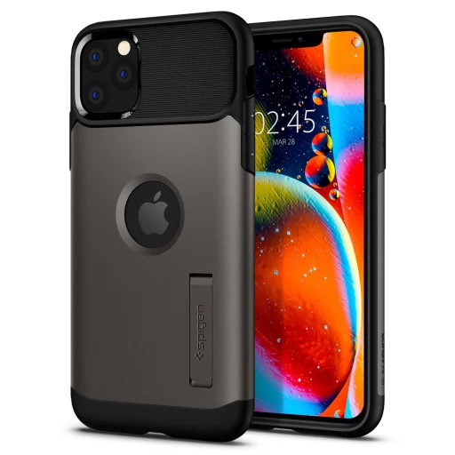 Spigen Slim armor tok iPhone 11 Pro Max Gunmetal színben - 2