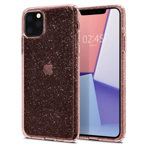 Spigen Liquid Crystal flexibilis TPU gél tok iPhone 11 Pro Max flitteres - 10