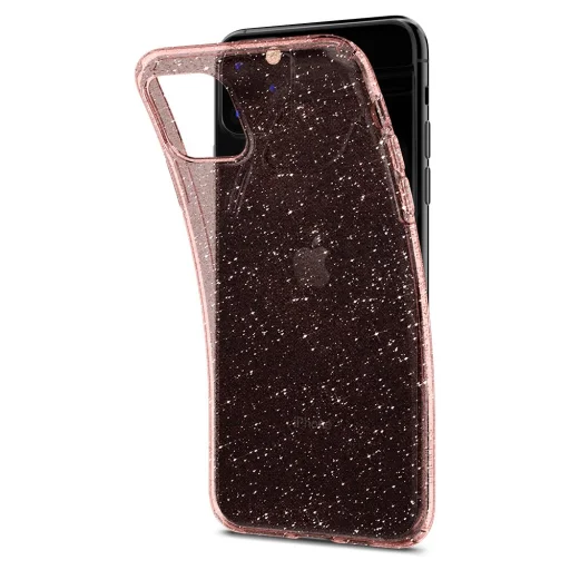 Spigen Liquid Crystal flexibilis TPU gél tok iPhone 11 Pro Max flitteres - 5