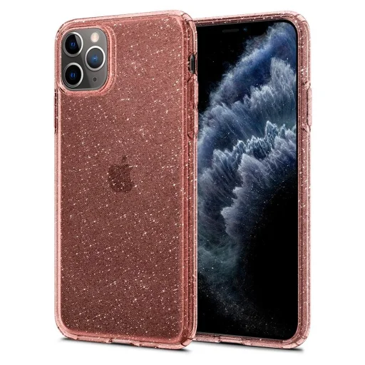 Spigen Liquid Crystal flexibilis TPU gél tok iPhone 11 Pro Max flitteres - 1