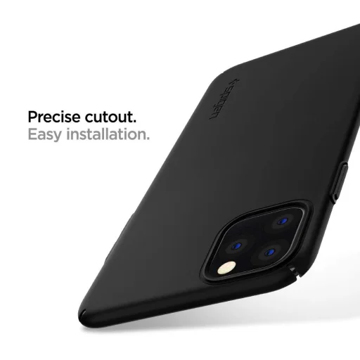 Spigen Thin Fit Air ultravékony tok iPhone 11 Pro fekete színben - 2