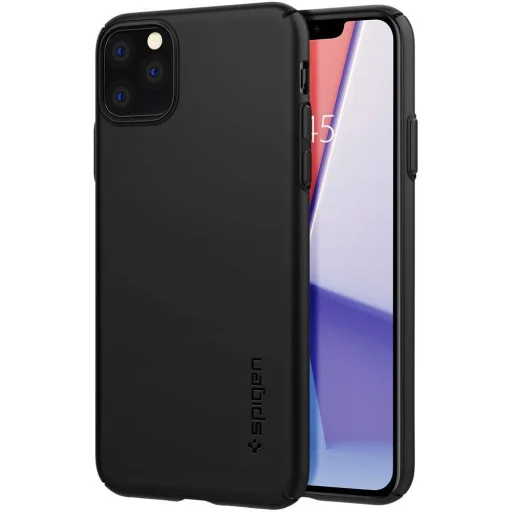 Spigen Thin Fit Air ultravékony tok iPhone 11 Pro fekete színben - 1
