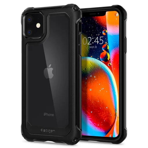 Spigen Gauntlet tok iPhone 11 Carbon fekete színben - 1