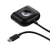Baseus Square round 4in1 Type-C USB HUB adapter 0.17m fekete (CAHUB-BY01) thumbnail