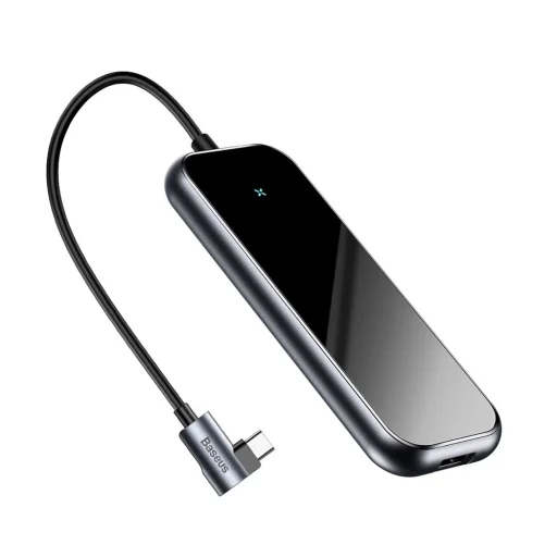 Baseus Multifunkciós USB Type-C HUB 4x2.0 USB sötétszürke - 3