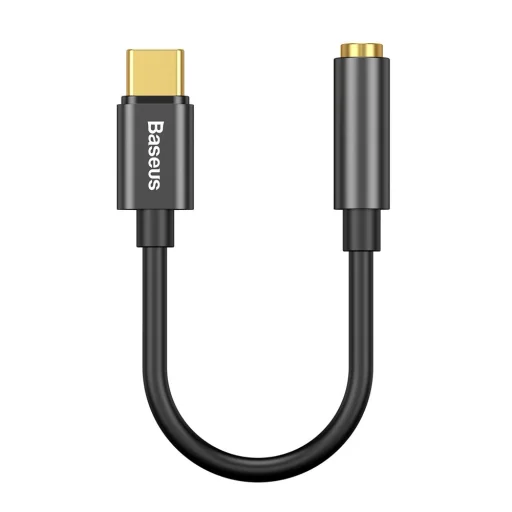 Baseus L54 USB-C/ 3.5 mm átalakító adapter fekete DAC - 3