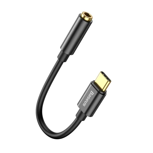 Baseus L54 USB-C/ 3.5 mm átalakító adapter fekete DAC - 1